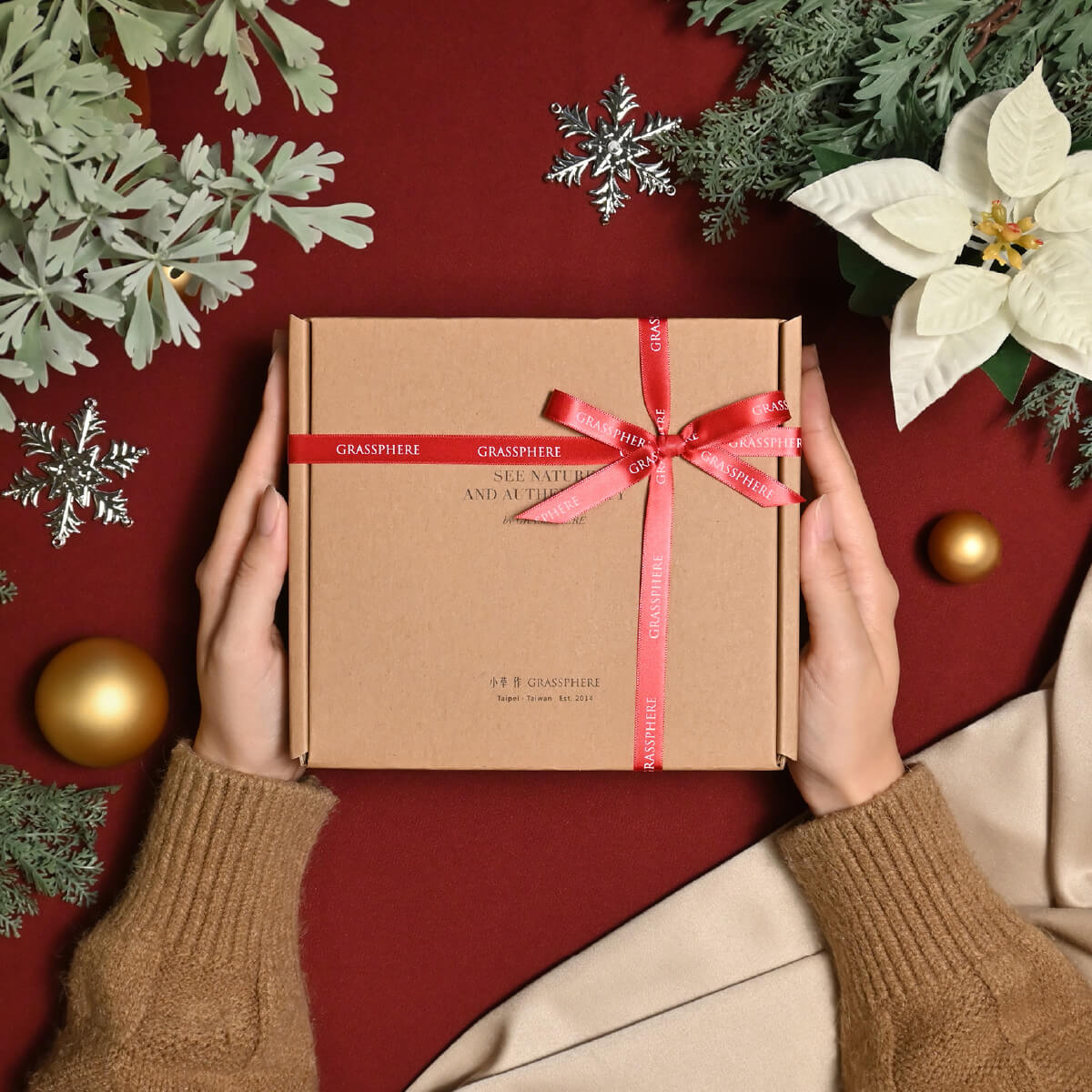 小草作聖誕暖薑黑糖鍋煮香料奶茶禮盒