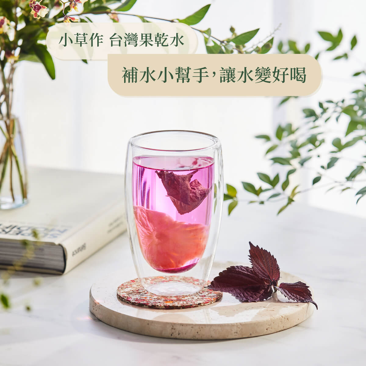 紫蘇綜合果乾水情境照