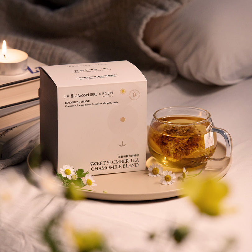 洋甘菊複方舒眠茶沖泡情境