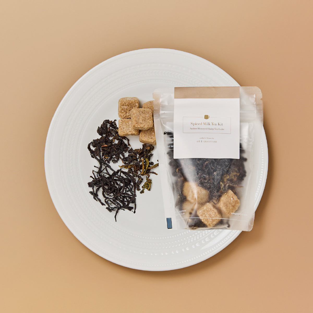 琥珀蜜香紅玉奶茶 包裝原料圖示