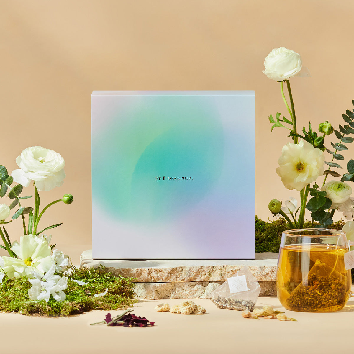 小草作永續禮系列-靜夜花語-無咖啡因花草茶禮盒