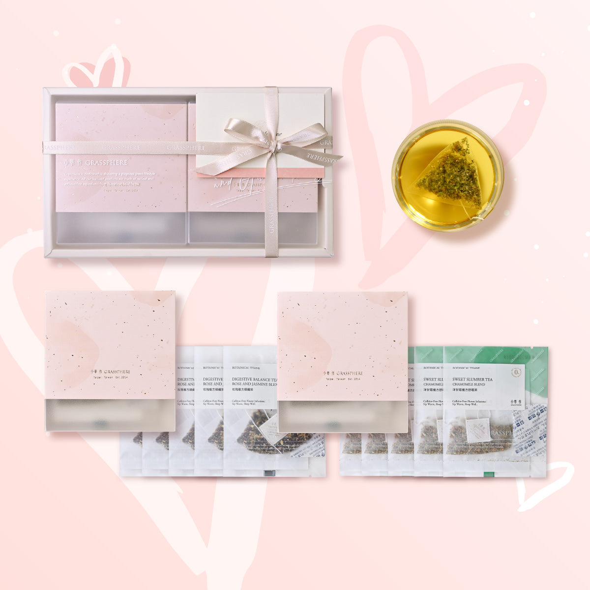 【母親節禮盒】小草作 日夜安好 無咖啡因花茶禮盒