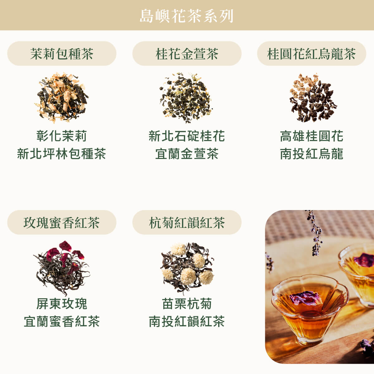 小草作島嶼花茶原料圖示