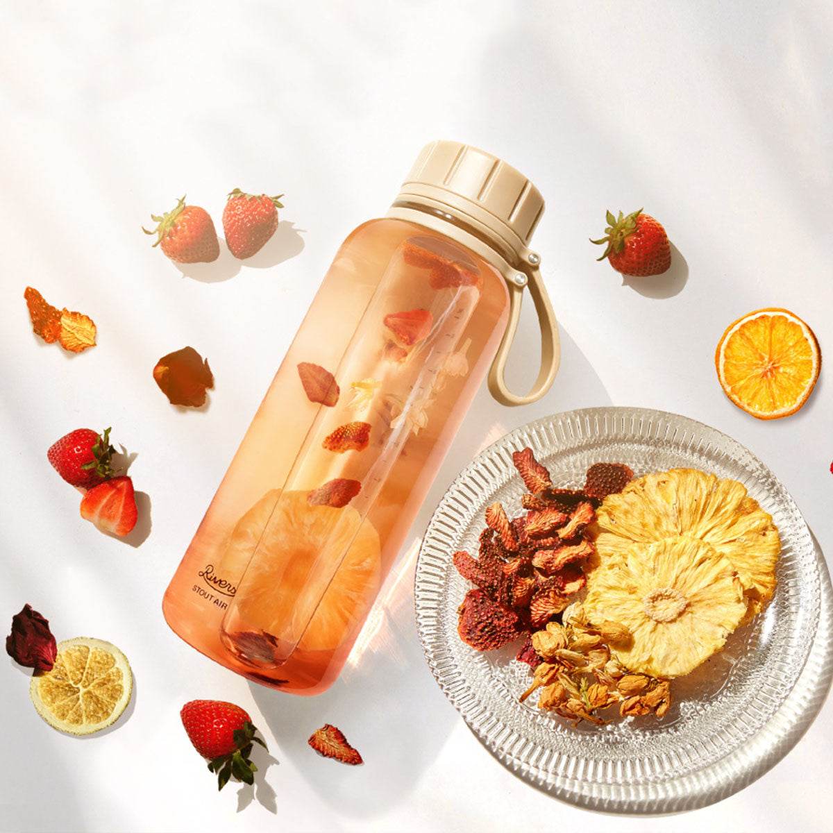 RIVERS隨行瓶奶油米+台灣果乾水