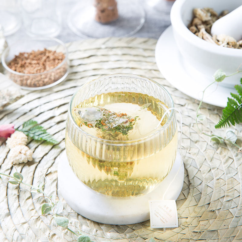 熱水沖泡無咖啡因花草茶補氣茶
