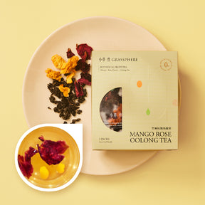 芒果玫瑰烏龍茶包裝圖示