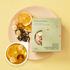 柑橙菊香包種茶包裝圖示