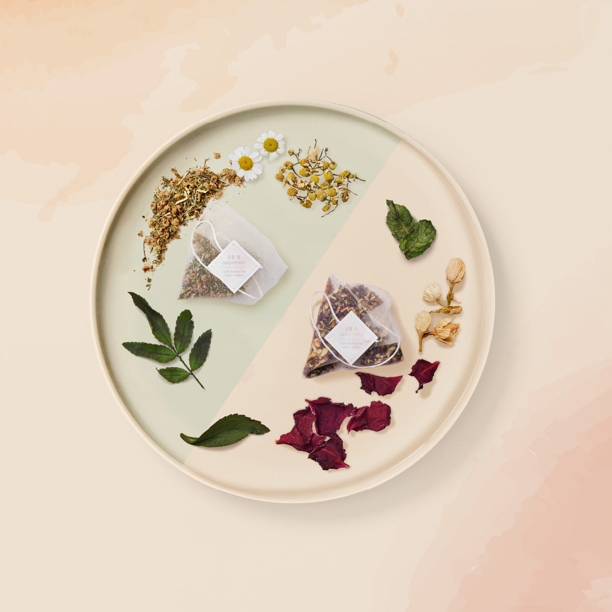 【全新花茶禮】小草作 無咖啡因花草茶禮盒 日夜安好 原料照